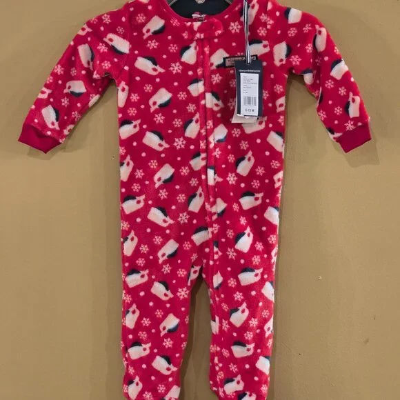 Vineyard Vines Holiday One-Piece Footie Pajamas for Baby - NWT 6-12 months - Picture 3 of 5